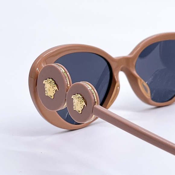 NEW VERSACE VE4433U 538387 CAT EYE WOMEN SUNGLASSES VERSACE MOD 4433-U NUDE - Picture 5 of 12
